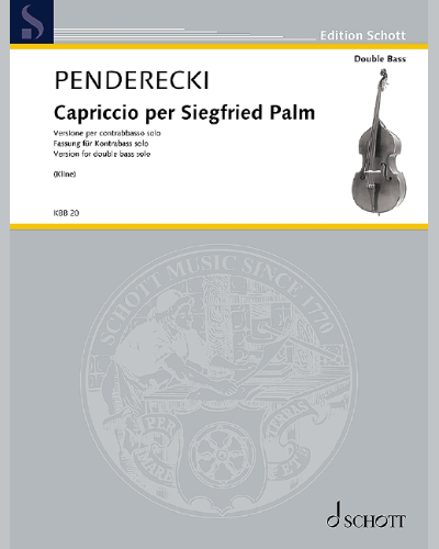 Capriccio per Siegfried Palm — 彭德雷茨基