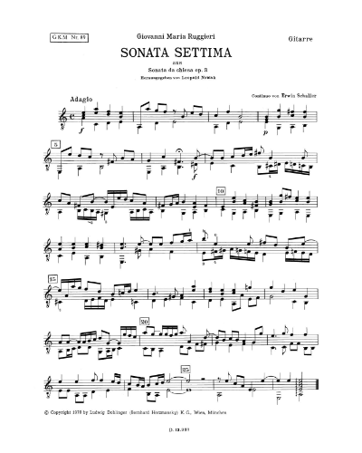 Sonata No. 7 in A minor, op. 3 — Giovanni Maria Ruggieri