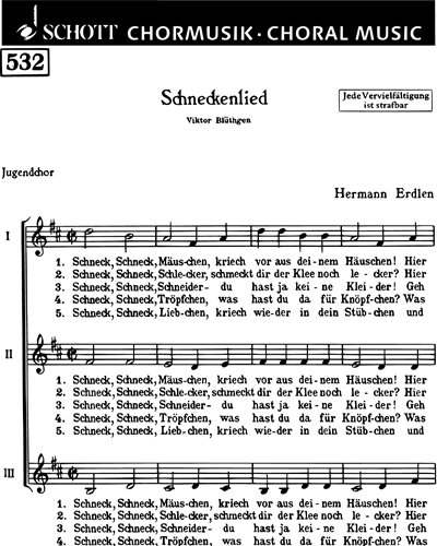 Schneckenlied — Hermann Erdlen