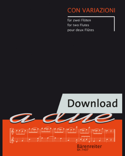 Con Variazioni für zwei Flöten — 合集