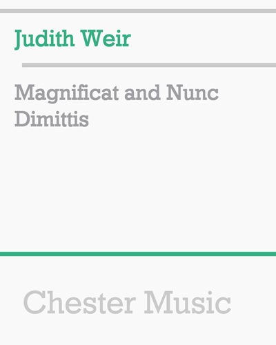 Magnificat and Nunc Dimittis — 朱迪思·韦尔