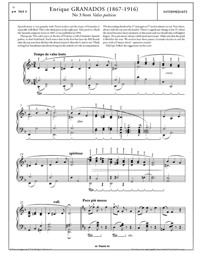 No. 3 (from 'Valses Poéticos') — 格拉纳多斯