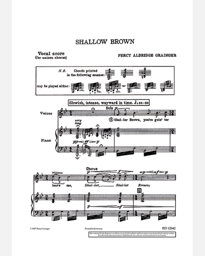 Shallow Brown — 珀西·格兰杰
