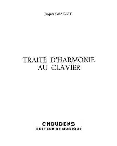 Treatise on Harmony — Jacques Chailley
