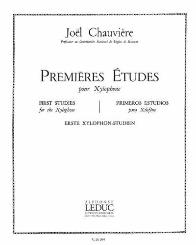Premières Études pour Xylophone — Joël Chauvière