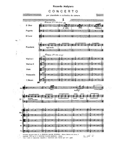 Concerto — Riccardo Malipiero