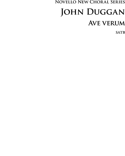 Ave Verum — John Duggan