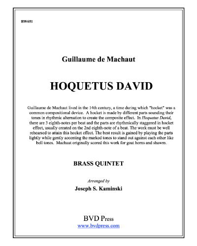Hoquetus David — 马肖