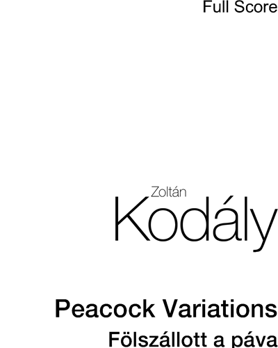 Peacock Variations — 柯达伊