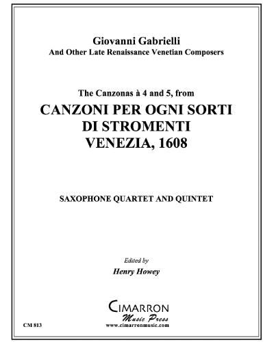 16 Canzoni (from 'Canzoni per ogni sorti di Stromenti, Venezia, 1608') — 合集