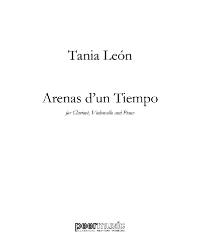Arenas d'un Tiempo — Tania León