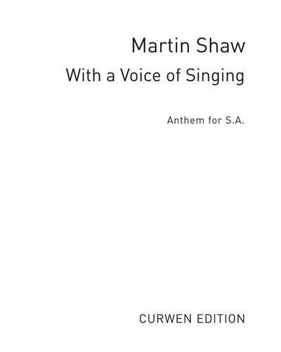 With a voice of singing — Martin Shaw