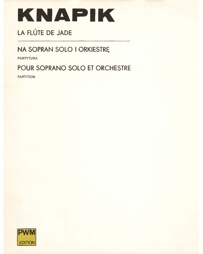 La Flute de Jade — Eugeniusz Knapik