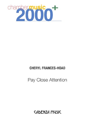 Pay Close Attention — Cheryl Frances-Hoad