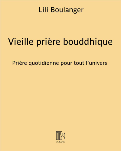 Vieille prière bouddhique — 莉莉·布朗热