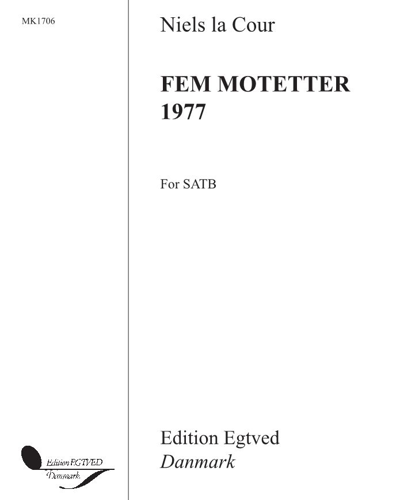 Five Motets 1977 — Niels La Cour