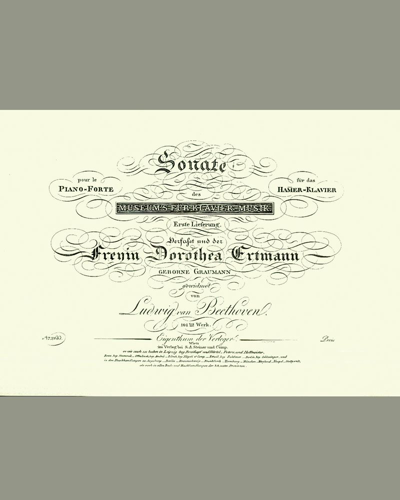 Piano Sonata, op. 101 — 贝多芬