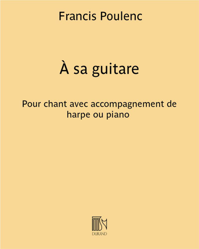 À Sa Guitare — 普朗克
