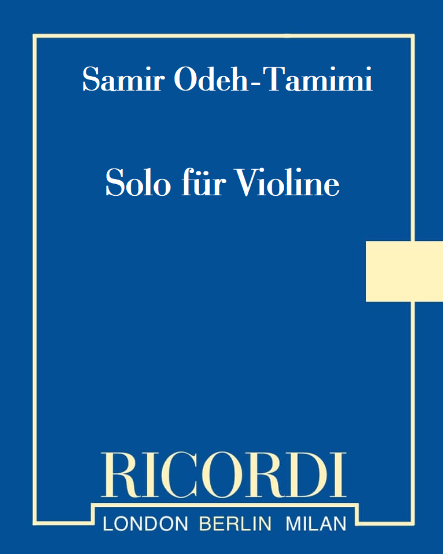Solo für Violine — Samir Odeh-Tamimi