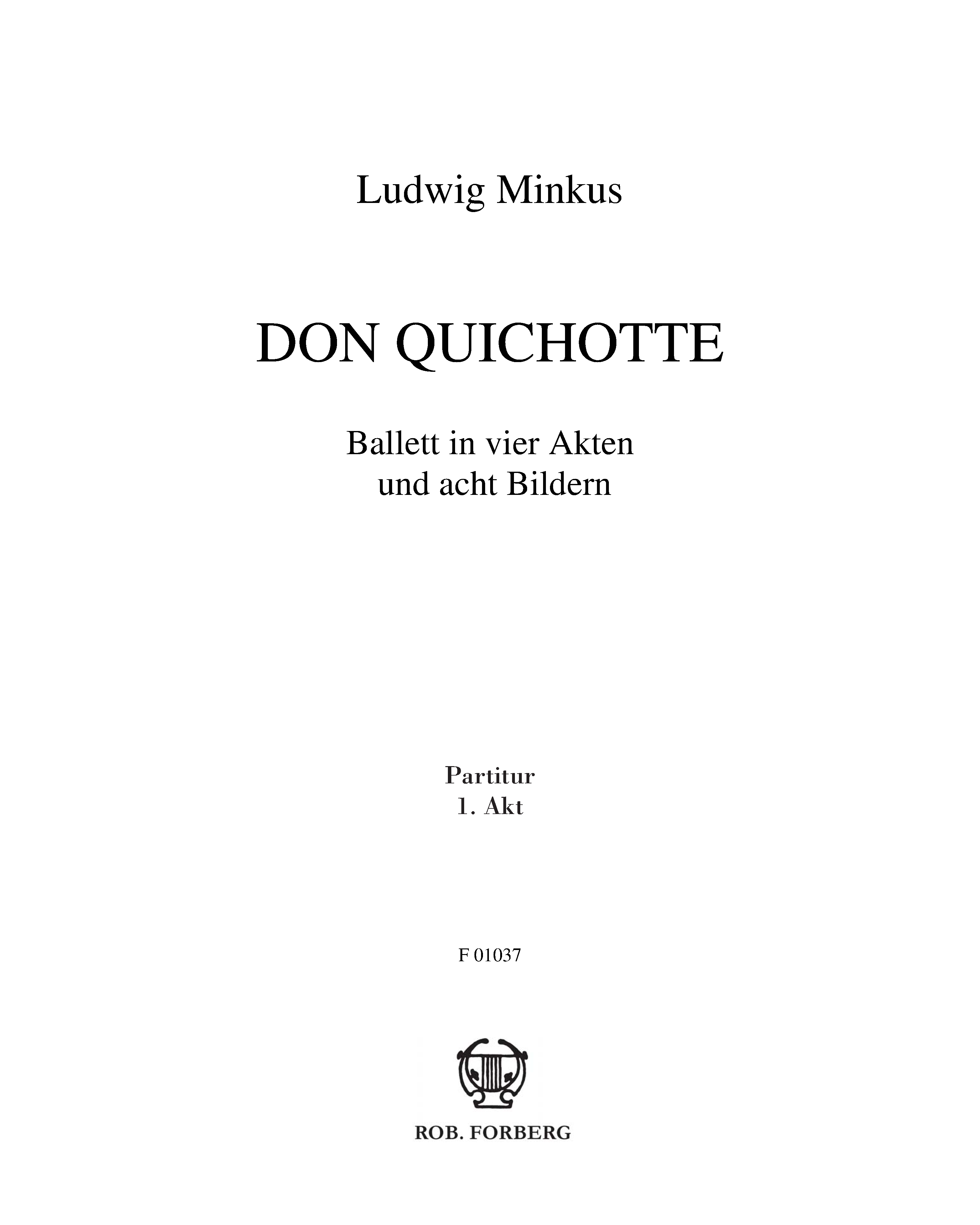Don Quichotte — Ludwig Minkus