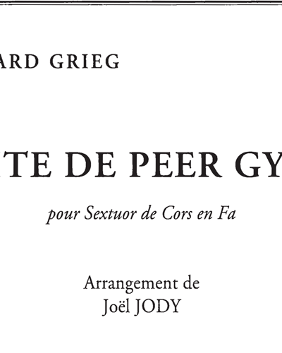 Suite from 'Peer Gynt', op. 23 — 格里格