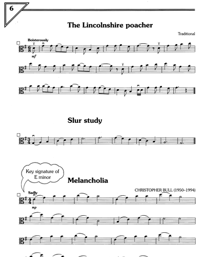 'The Lincolnshire Poacher' & 'Slur Study' & 'Melancholia' — Christopher Bull
