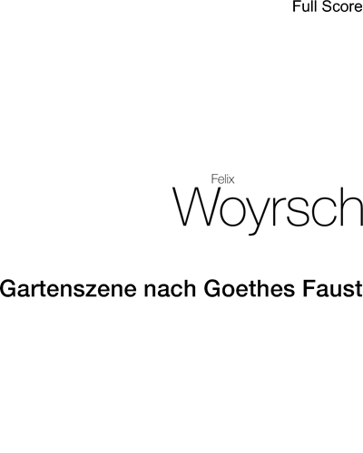 Gartenszene (After Goethe's Faust) — Felix Woyrsch
