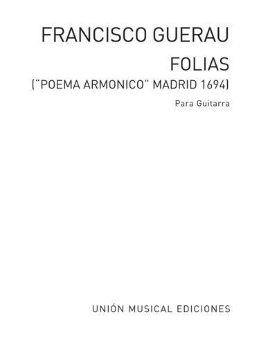 Folias — Francisco Guerau