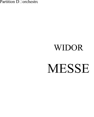 Messe in F# Minor — 维多尔