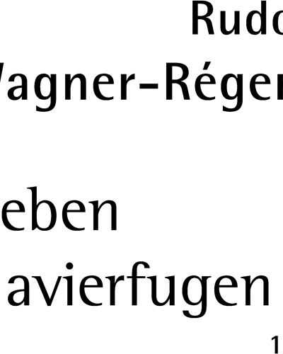 Seven Piano Fugues — Rudolf Wagner-Régeny