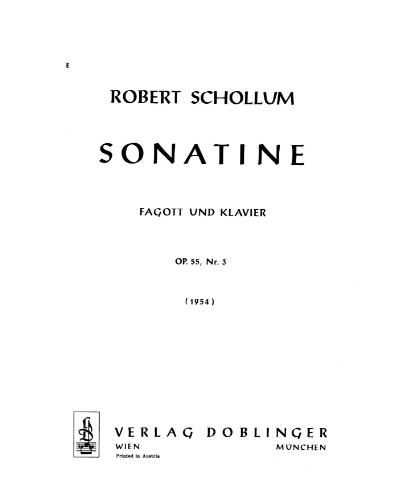 Sonatine, op. 55/3 — Robert Schollum