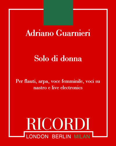Solo di donna — Adriano Guarnieri