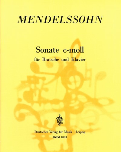 Sonata in C minor, op. MWV Q 14 — Felix Mendelssohn Bartholdy