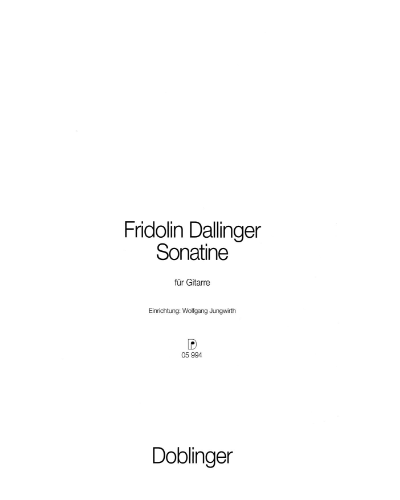 Sonatine — Fridolin Dallinger