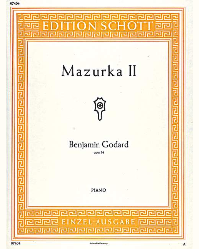 Mazurka II B-flat major — 本杰明·戈达