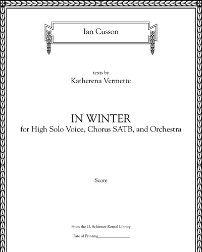 In Winter — Ian Cusson