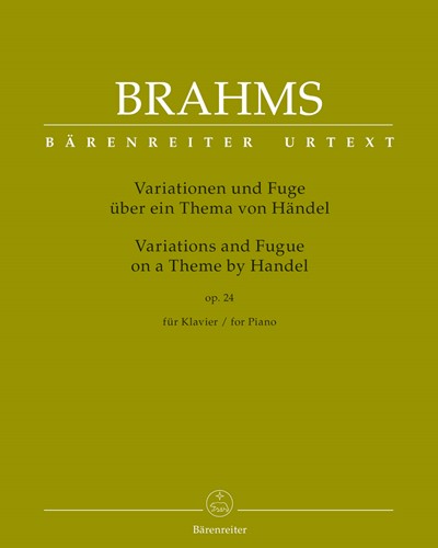 Variations and Fugue on a Theme by Handel for Piano, op. 24 — 勃拉姆斯