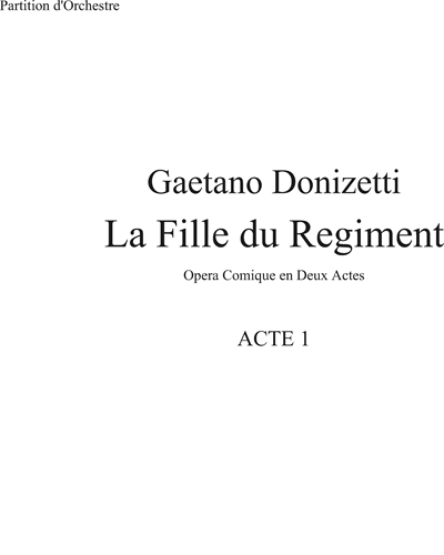 La Fille du régiment — 多尼采蒂