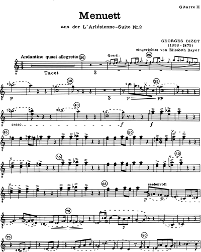 Minuet (from 'L'Arlésienne Suite No. 2') — 比才