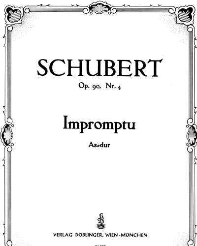 Impromptu in A-flat major, op. 90 no. 4, D. 899 — 舒伯特