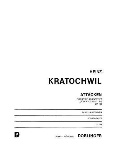 Attacken, op. 163 — Heinz Kratochwil