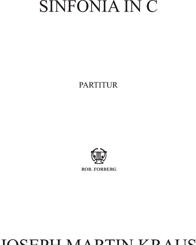 Sinfonia in C — Joseph Martin Kraus