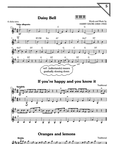 "Daisy Bell" & "If You're Happy And You Know It" — Harry Dacre