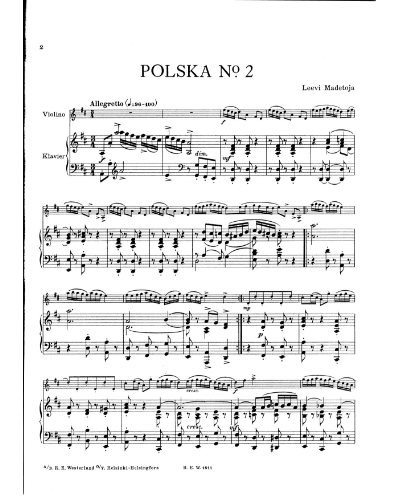 Polska II (from 'Old Folk Dances') — 莱维·马代托亚