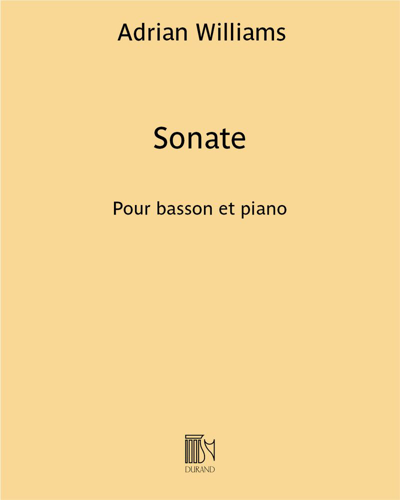 Sonata for Bassoon and Piano — Adrian Williams