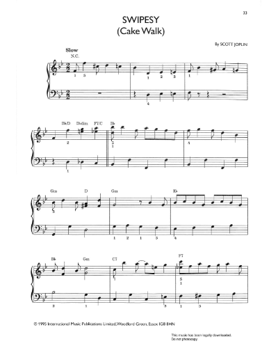 Swipesy (Cake Walk) — Scott Joplin