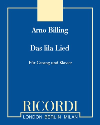 Das lila Lied — Arno Billing