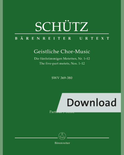 Geistliche Chor-Music SWV 369-380 — 许茨