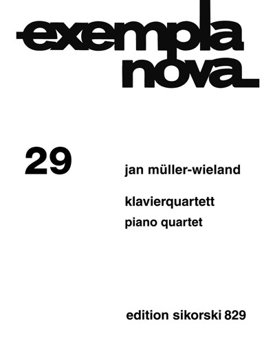 Piano Quartet — Jan Müller-Wieland