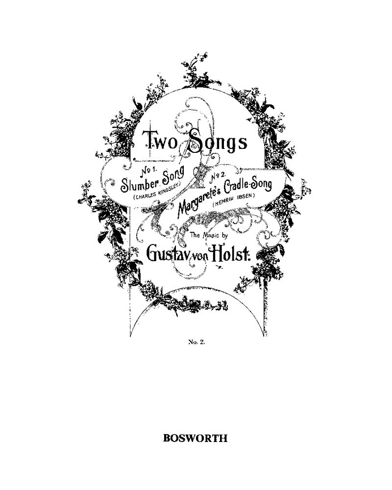 Margarete's Cradle-Song, op. 14 no. 4 — 霍尔斯特